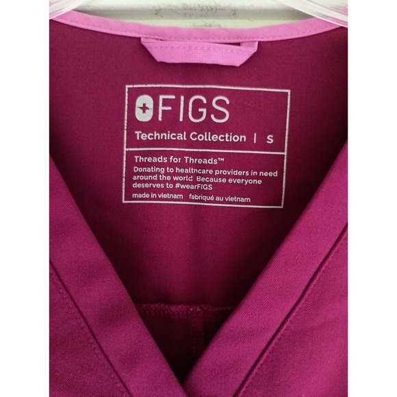 Figs Scrubs Set V Neck 2 pocket Top S/ Kade Cargo Pants S/P - Picture 4 of 12